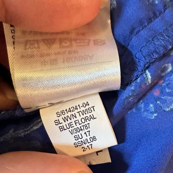 NWOT - Old Navy Halter Shift Dress in Blue Floral - Picture 3 of 6